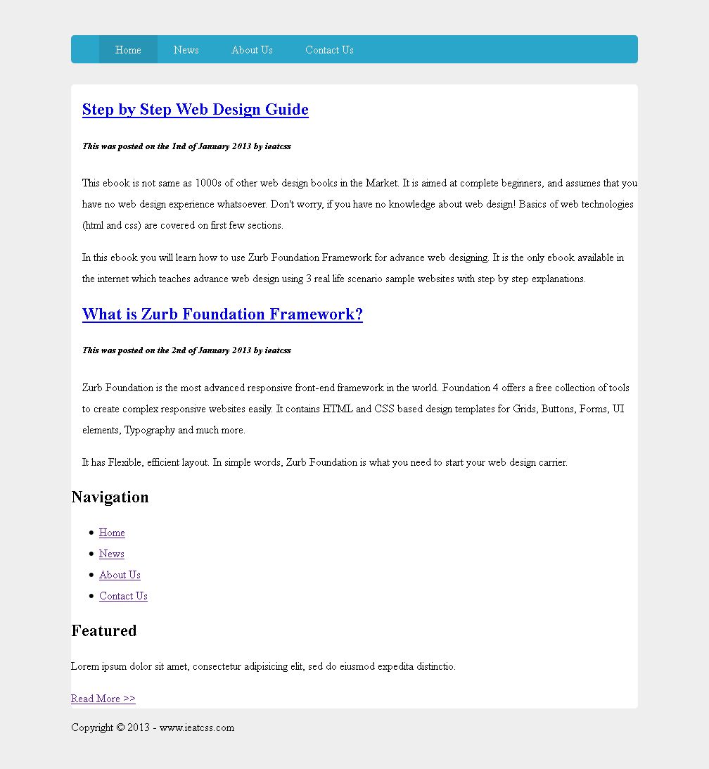 CSS Example Webspite Step3