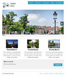Zurb Foundation Framework - Tourist Spot Site Screenshot