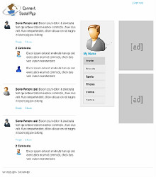 Zurb Foundation Framework Social App Example Screenshot